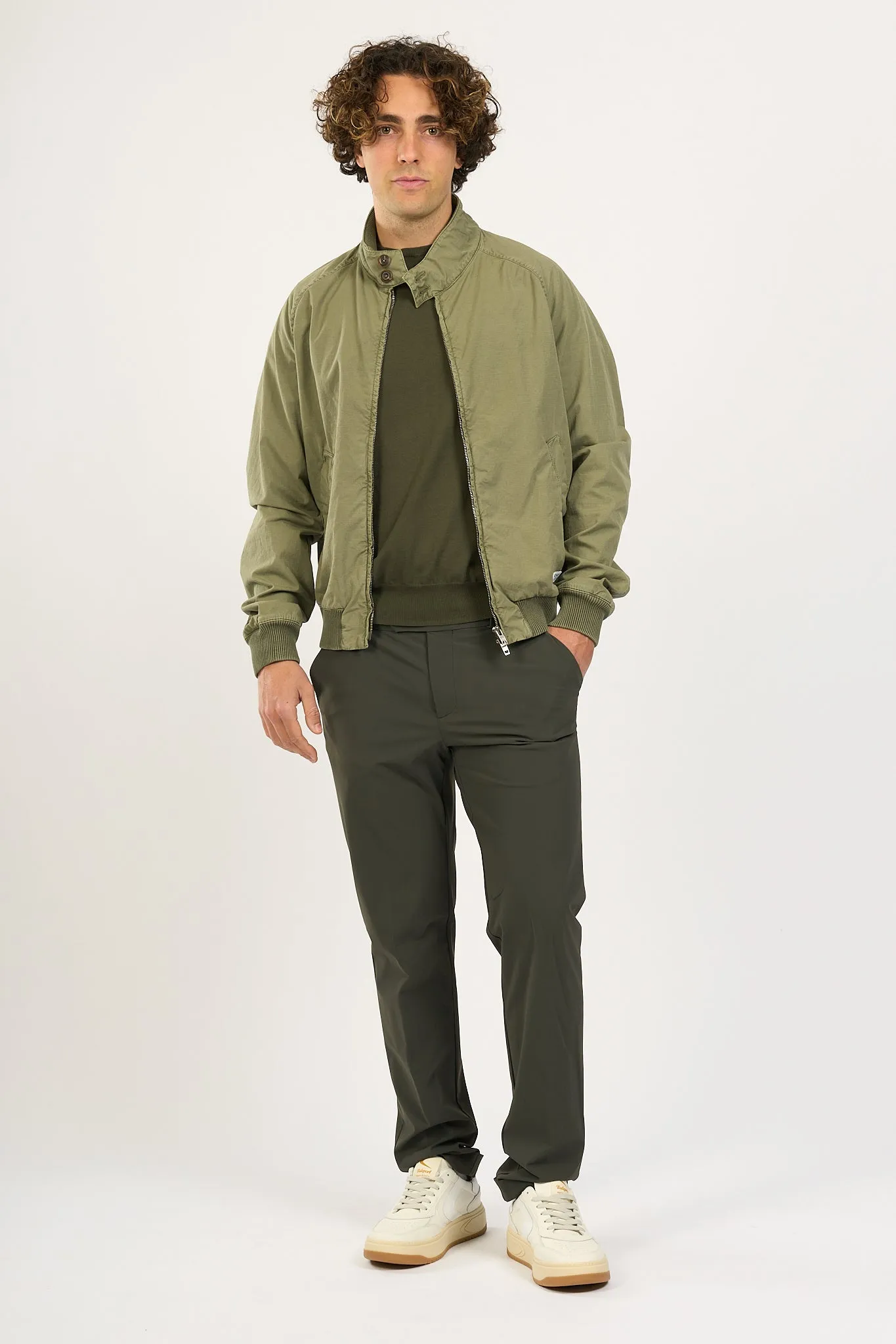 Fay Bomber Archive Verde Khaki Uomo