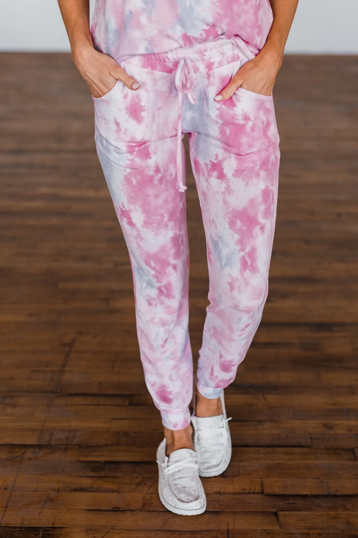 Feels Like Sunday Pink Tie Dye Lounge Pants