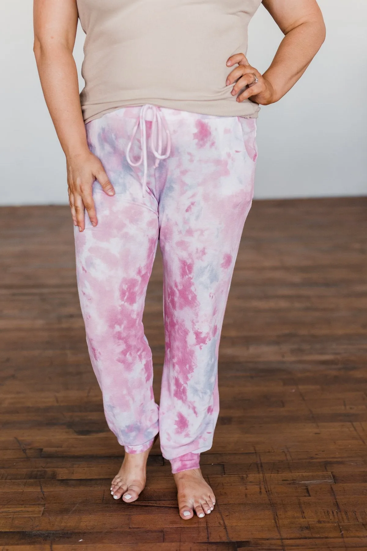 Feels Like Sunday Pink Tie Dye Lounge Pants