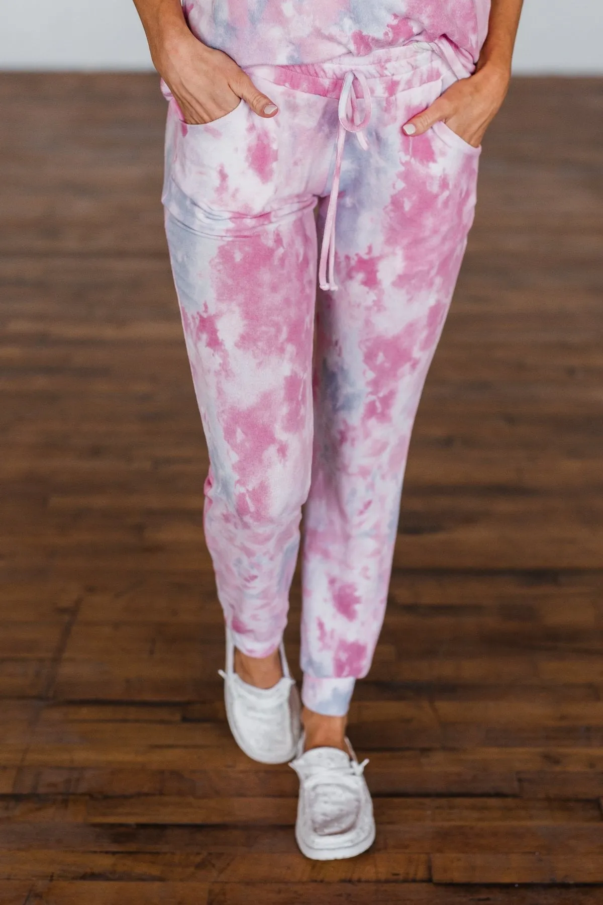 Feels Like Sunday Pink Tie Dye Lounge Pants