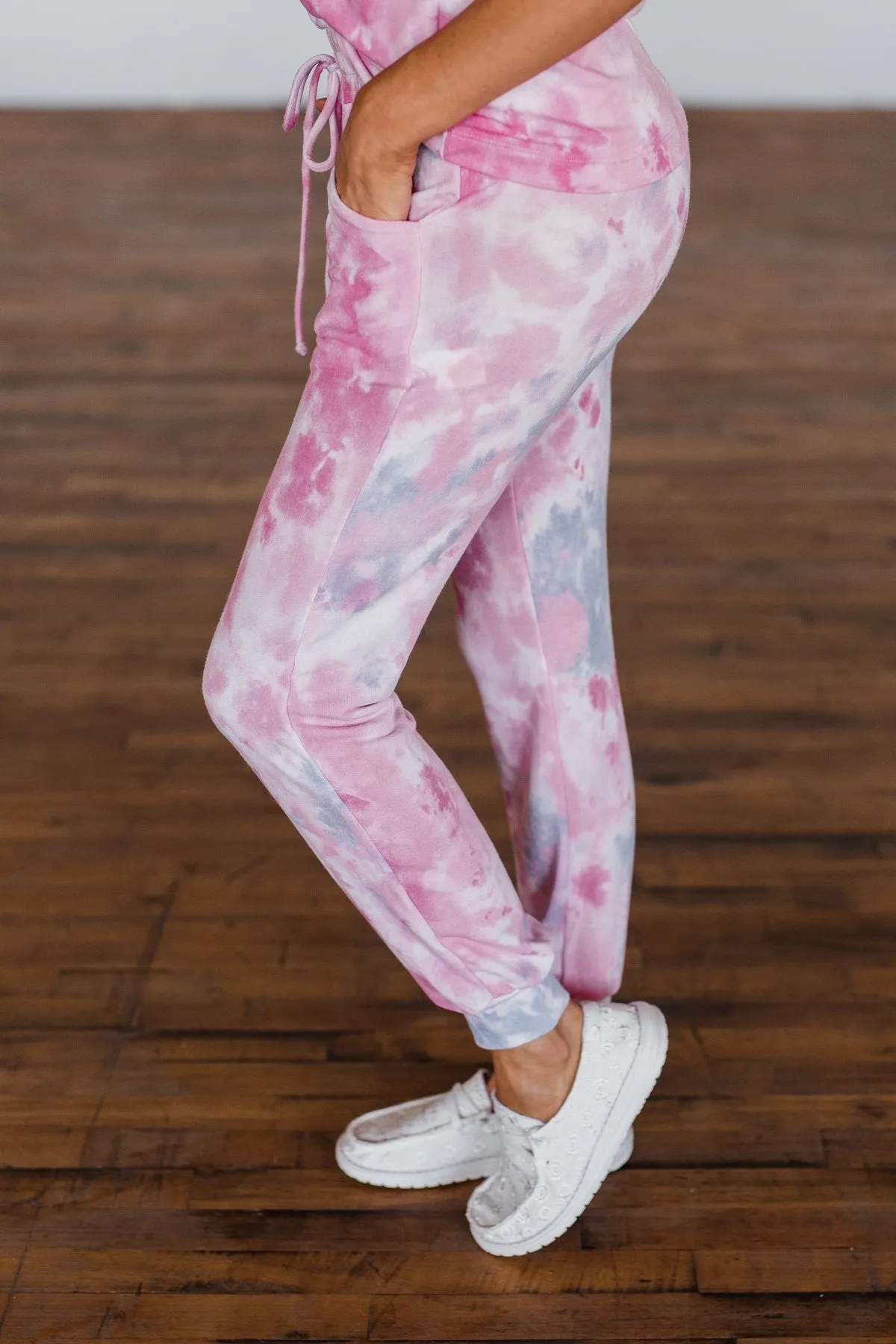 Feels Like Sunday Pink Tie Dye Lounge Pants