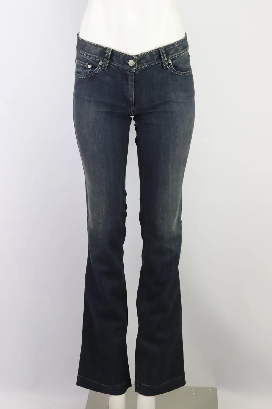 FENDI LOW RISE STRAIGHT LEG JEANS IT 40 UK 8