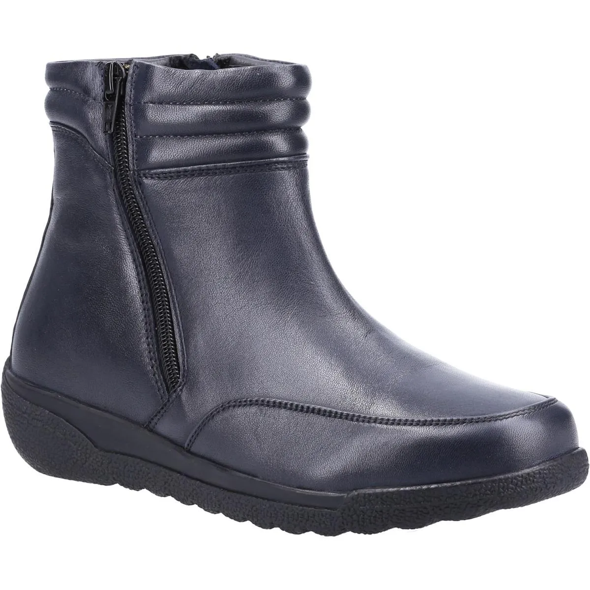 Fleet & Foster Morocco Twin Zip Ankle Boot Navy