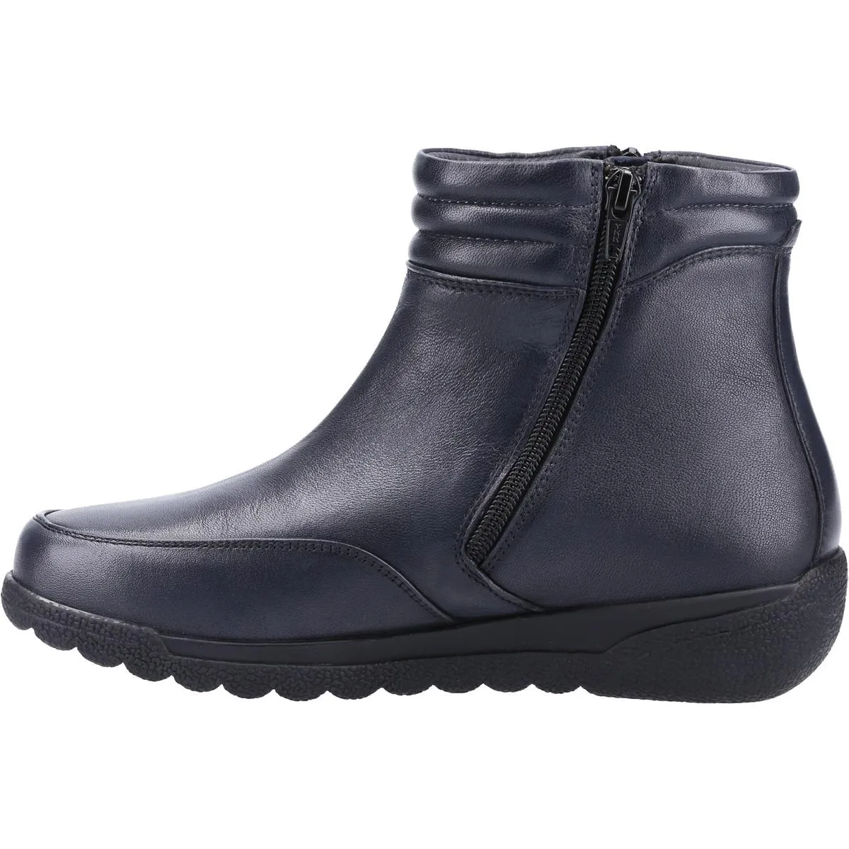 Fleet & Foster Morocco Twin Zip Ankle Boot Navy