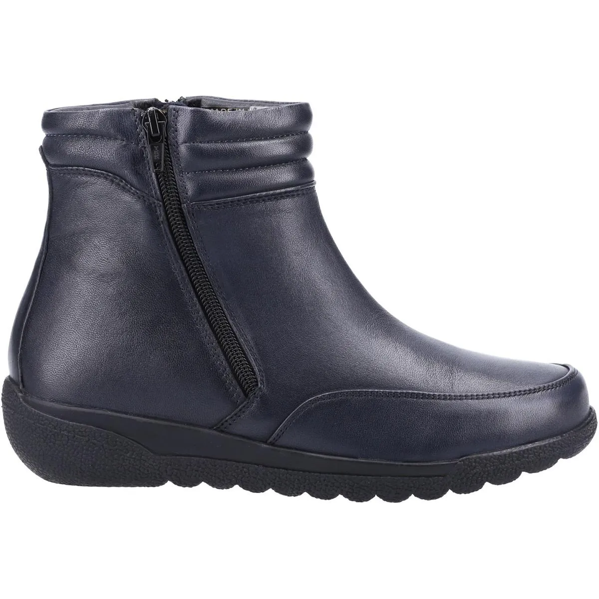 Fleet & Foster Morocco Twin Zip Ankle Boot Navy