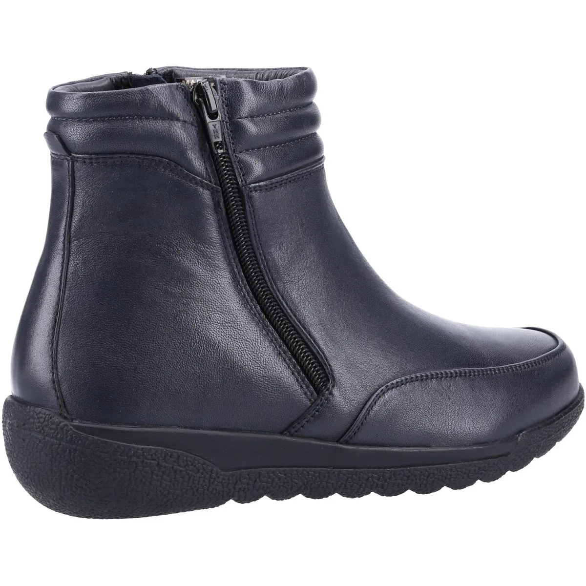 Fleet & Foster Morocco Twin Zip Ankle Boot Navy