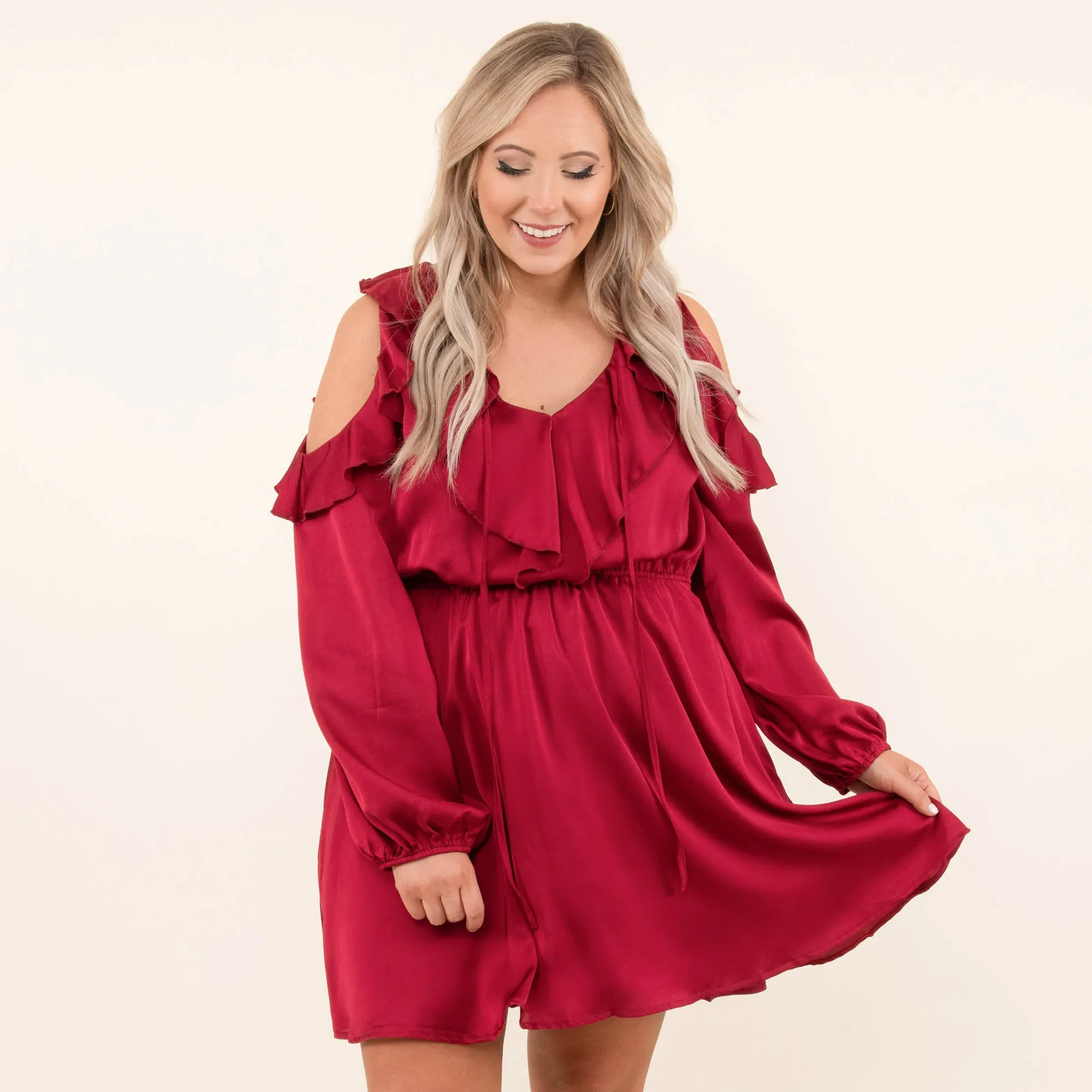 Forever And Always With You Dress, Burgundy