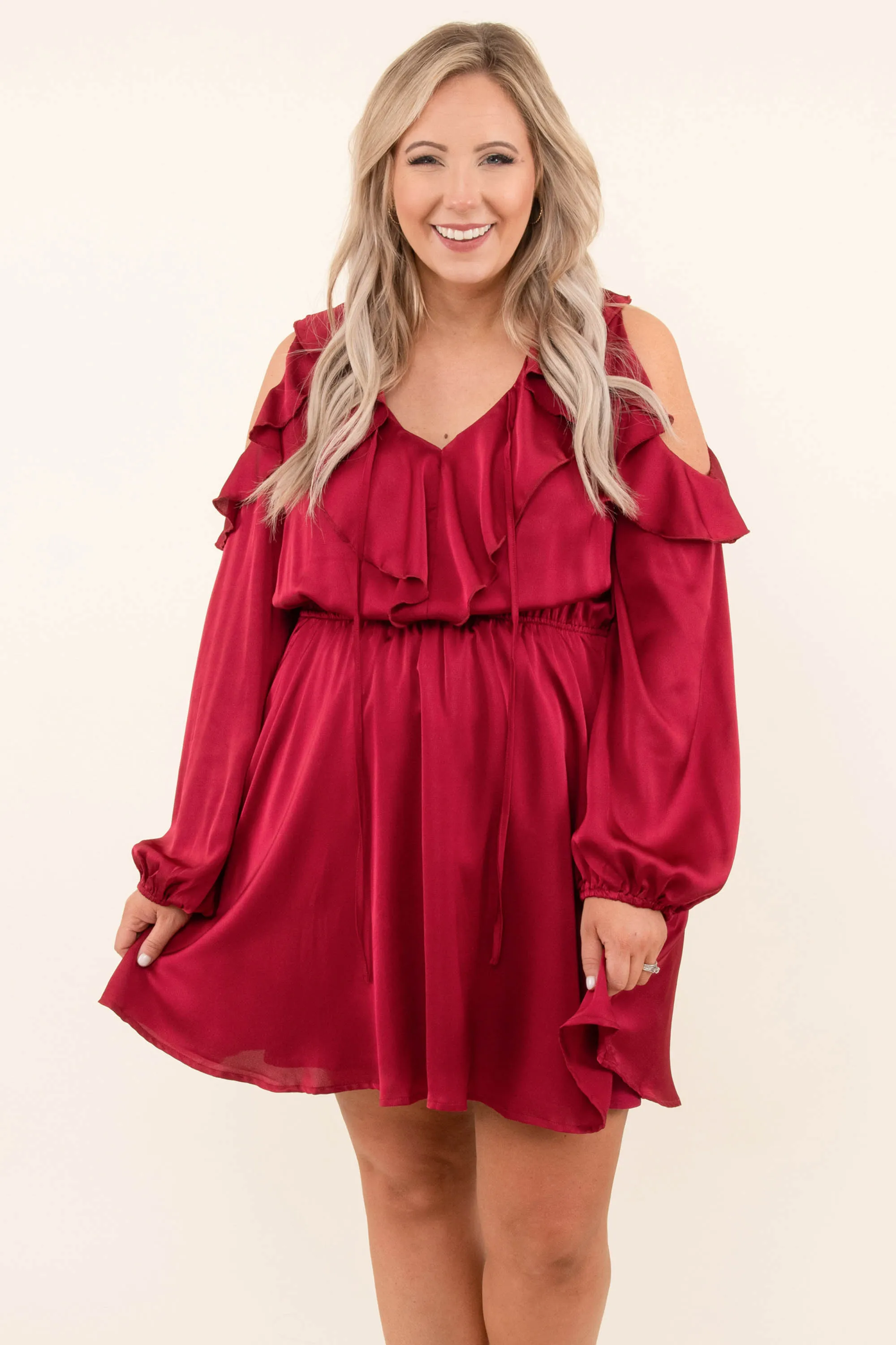 Forever And Always With You Dress, Burgundy