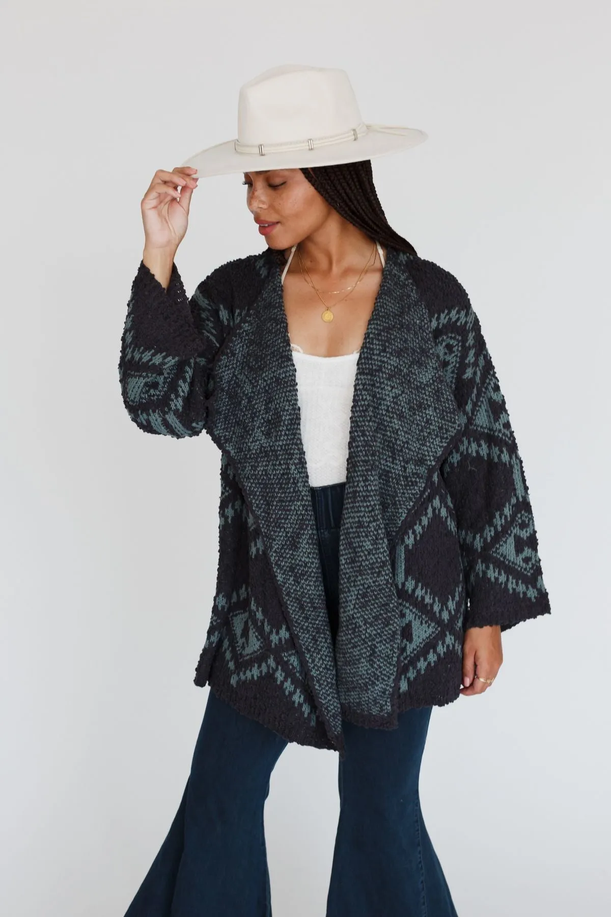 Free to Roam Cardigan - Navy