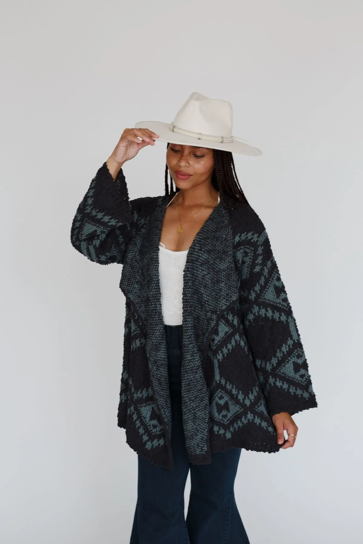 Free to Roam Cardigan - Navy