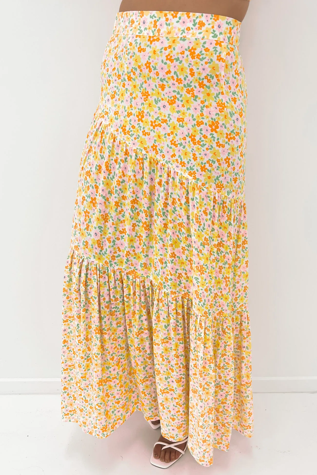 Frida Floral Maxi Skirt Print