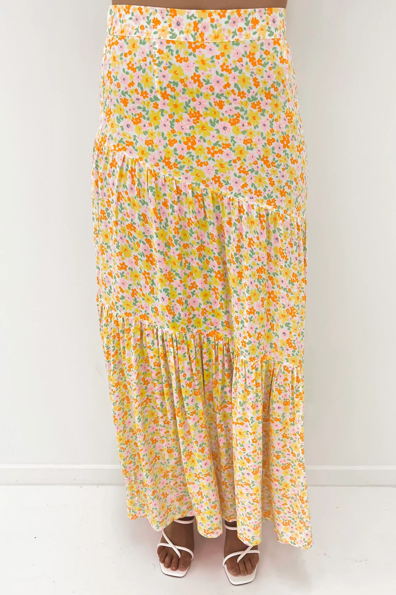 Frida Floral Maxi Skirt Print