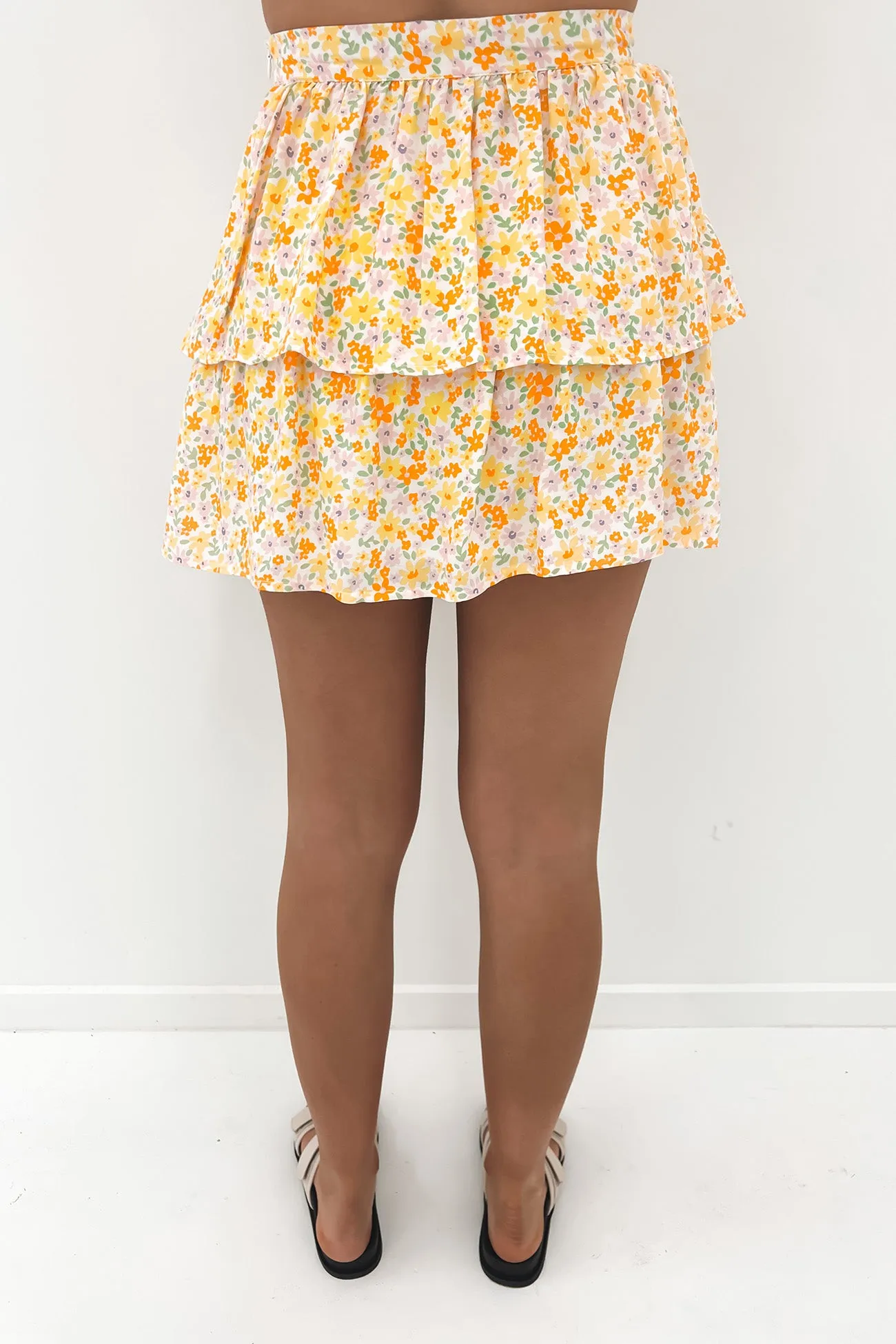 Frida Floral Mini Skirt Print