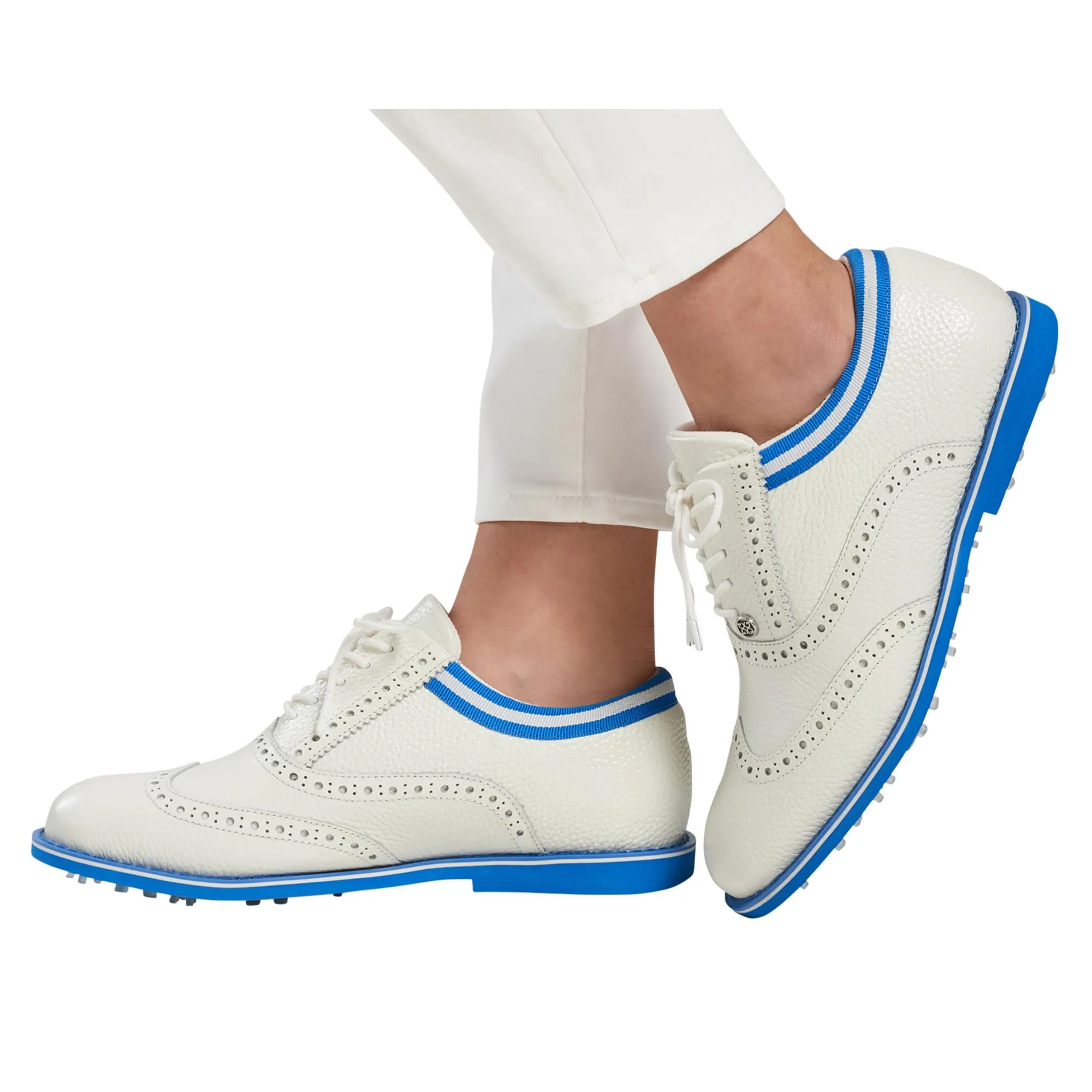 G/Fore Grosgrain Brogue Gallivanter Ladies Golf Shoes Snow/Racer