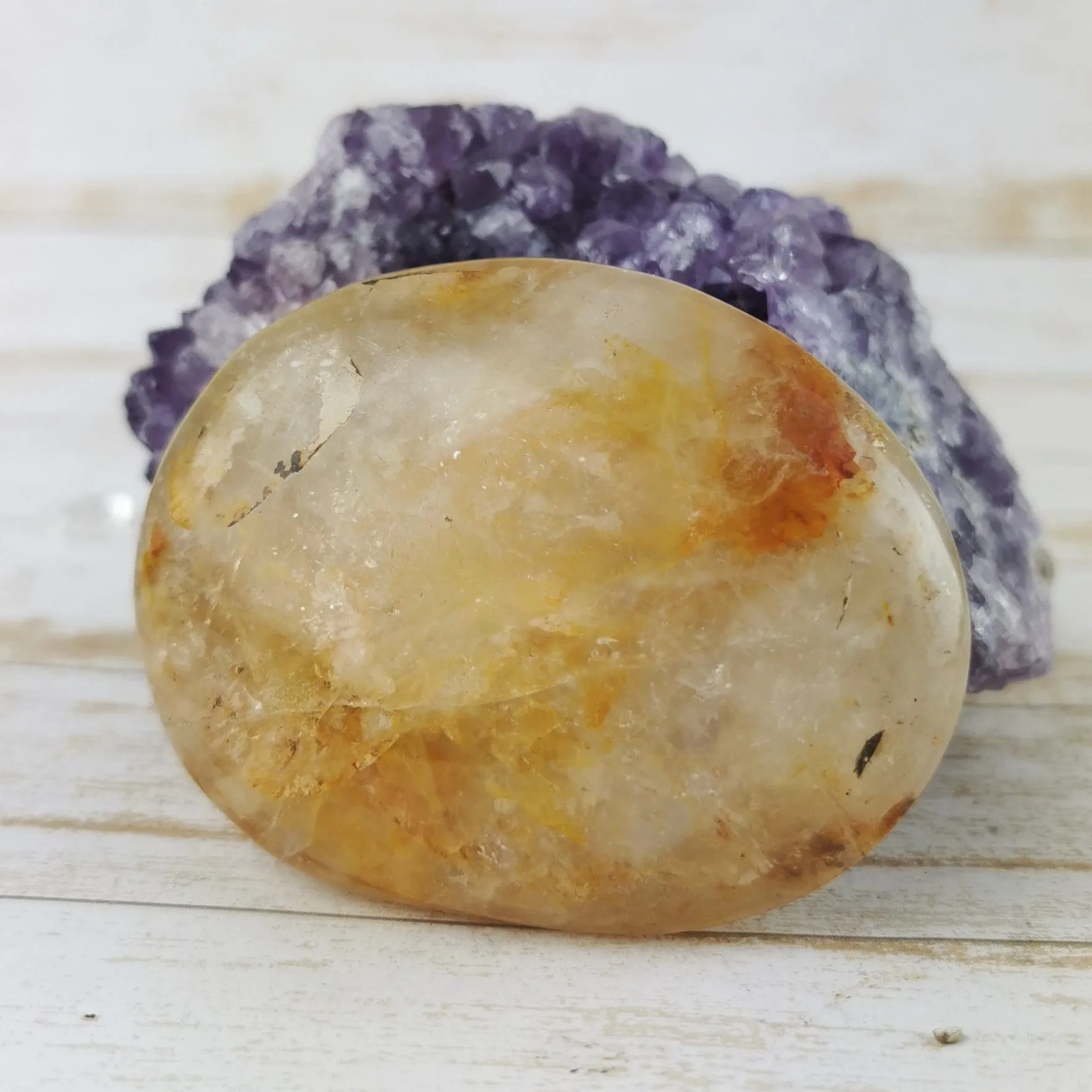 Golden Healer Quartz Palmstones