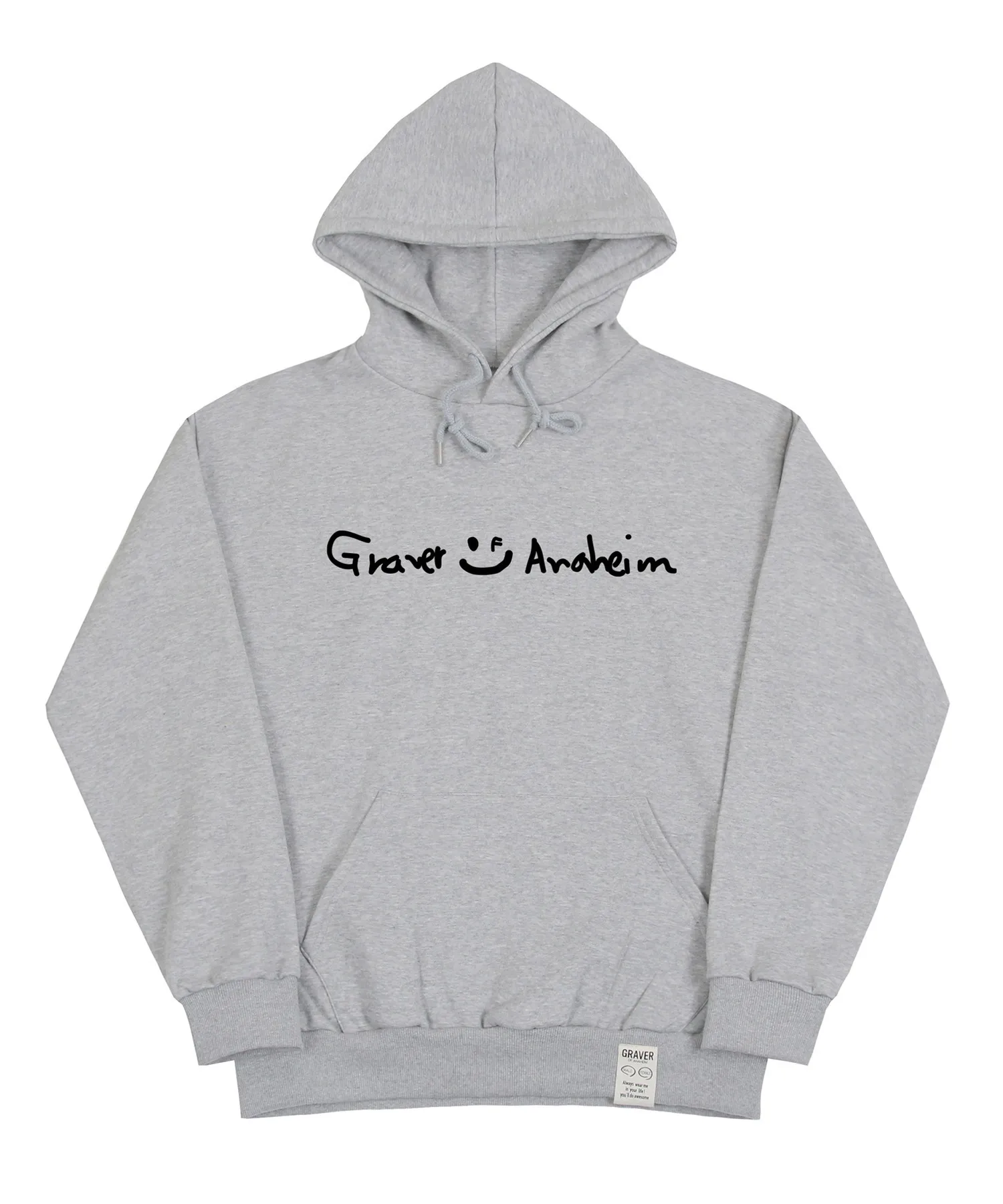 GRAVER  |[GRAVER]★ DRAWING LOGO DRAWING SMILE HOODIE