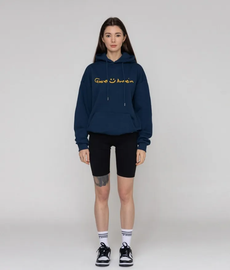 GRAVER  |[GRAVER]★ DRAWING LOGO DRAWING SMILE HOODIE