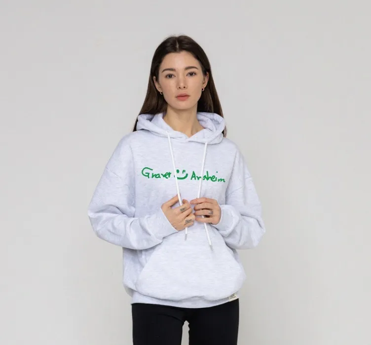 GRAVER  |[GRAVER]★ DRAWING LOGO DRAWING SMILE HOODIE