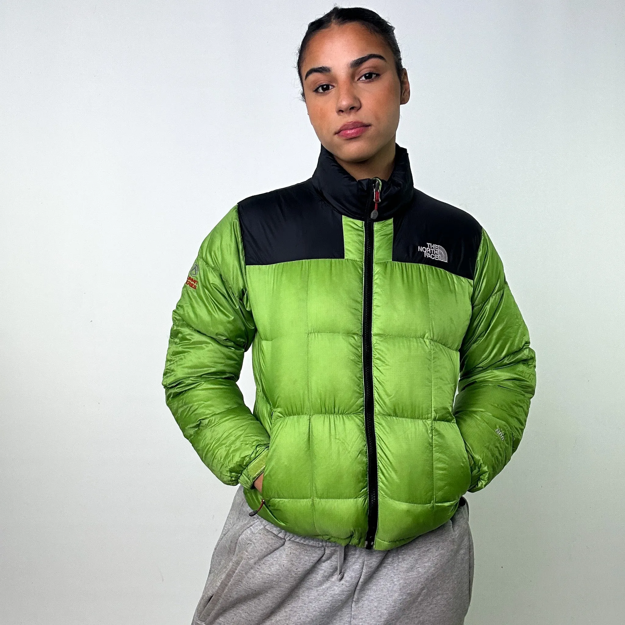 Green 90s The North Face 800 Summit Series Puffer Jacket Coat (XS)