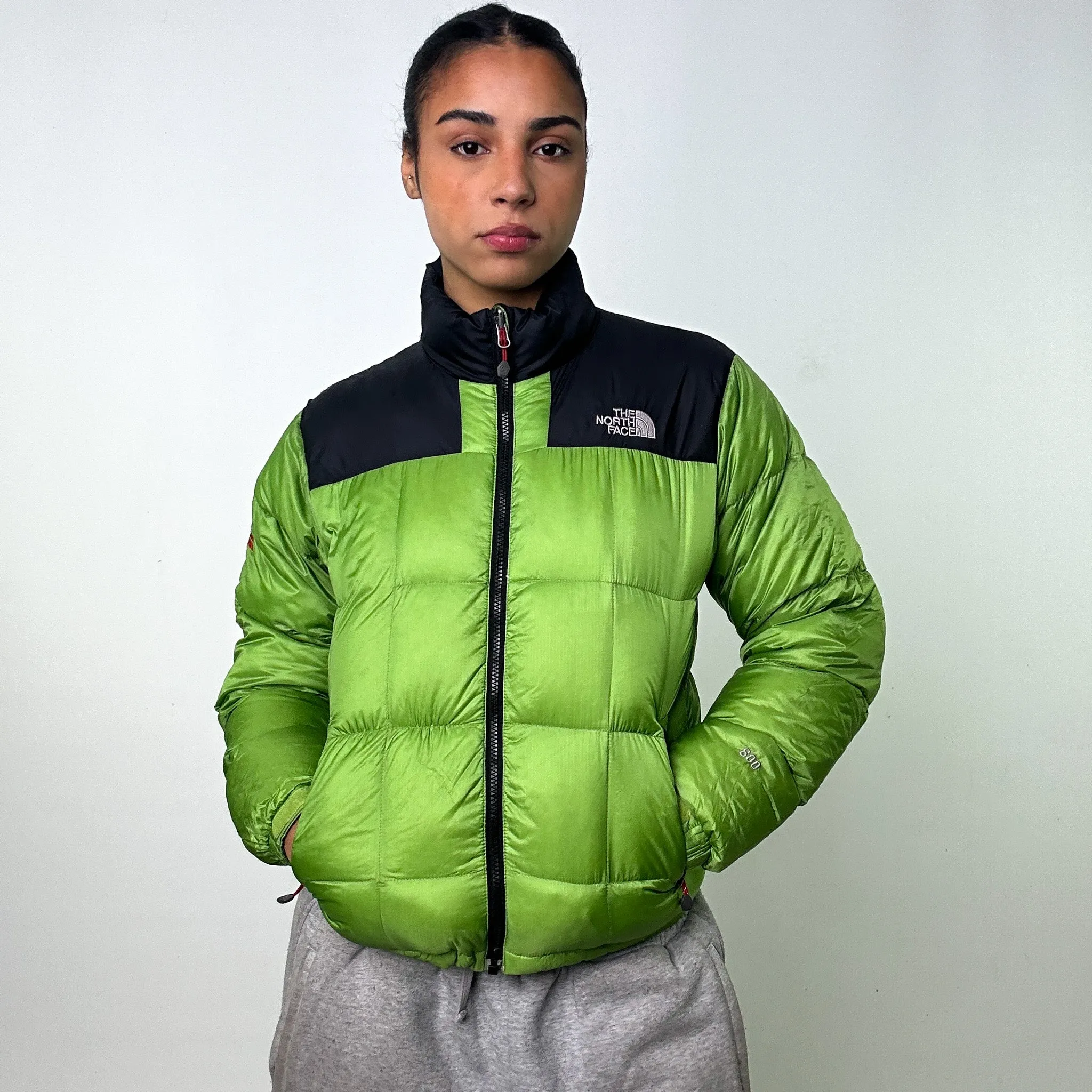 Green 90s The North Face 800 Summit Series Puffer Jacket Coat (XS)