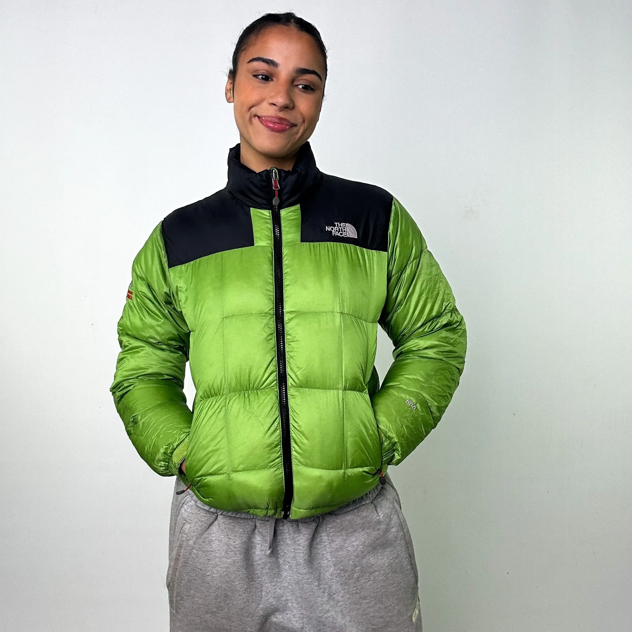 Green 90s The North Face 800 Summit Series Puffer Jacket Coat (XS)