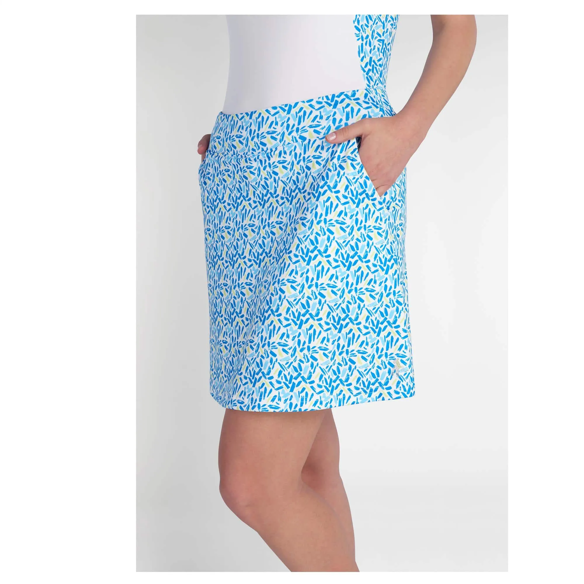 Green Lamb Kelsey Printed Flare Skort Zing