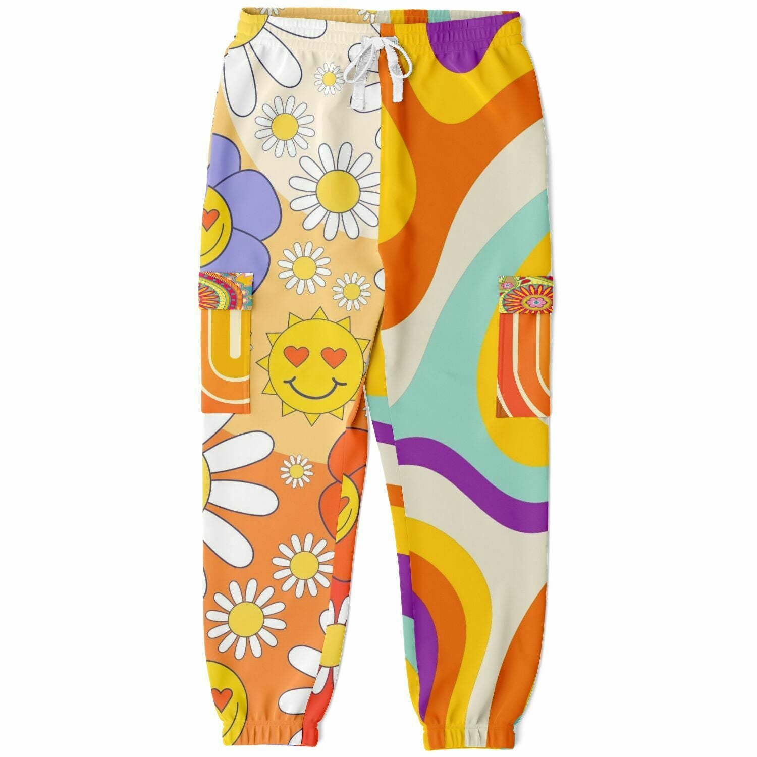 Happy Valley Retro Floral Unisex Eco-Poly Cargo Joggers