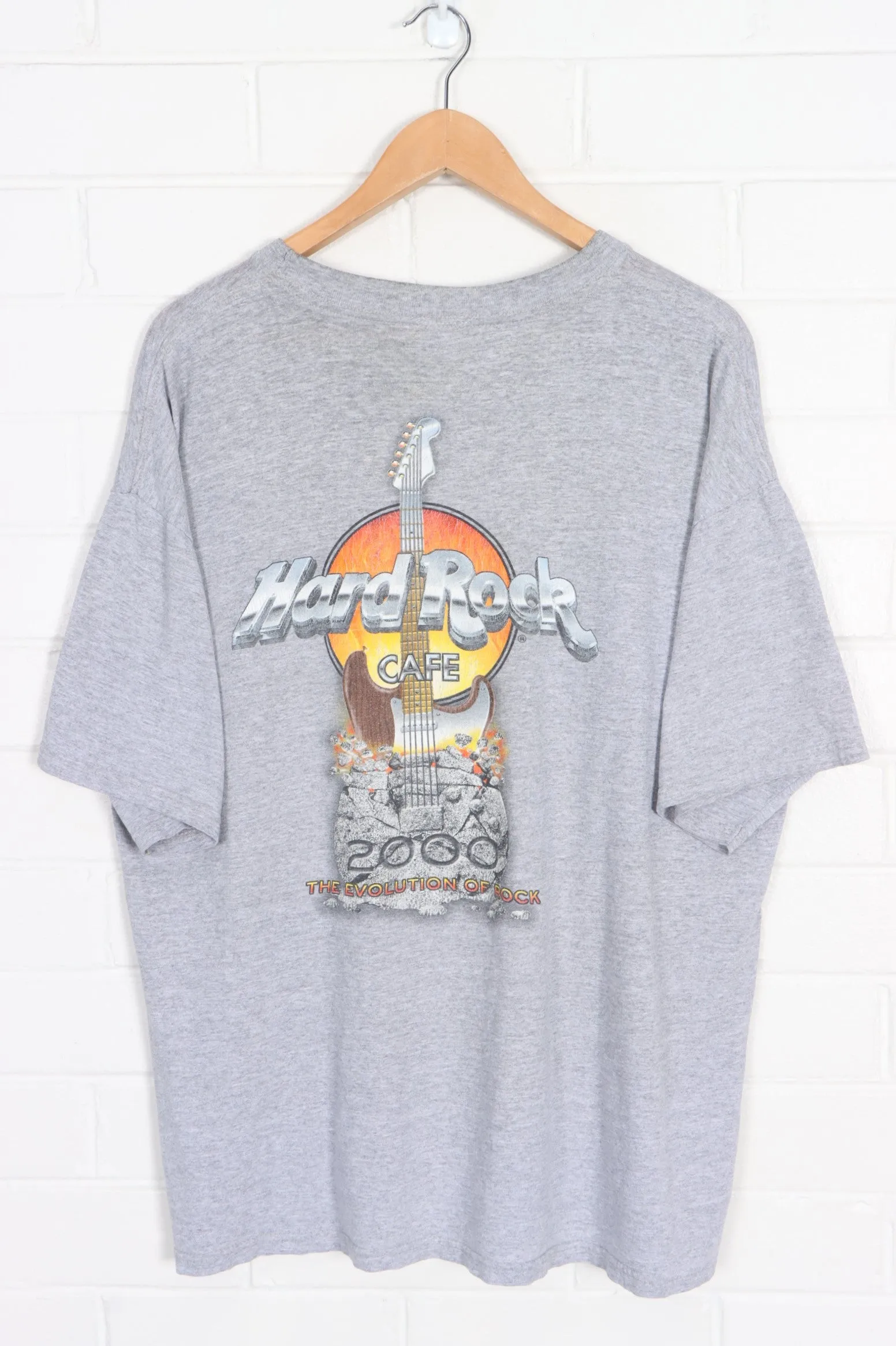 HARD ROCK CAFE New York 2000 Front Back Guitar T-Shirt (XL)