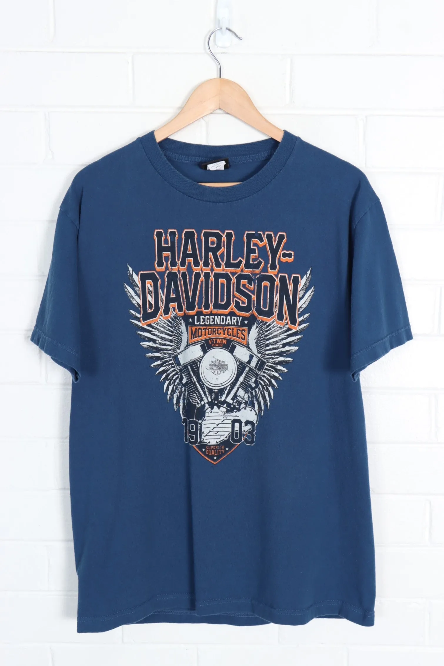 HARLEY DAVIDSON CHICAGO BEAN CLOUD GATE FRONT BACK T-SHIRT (