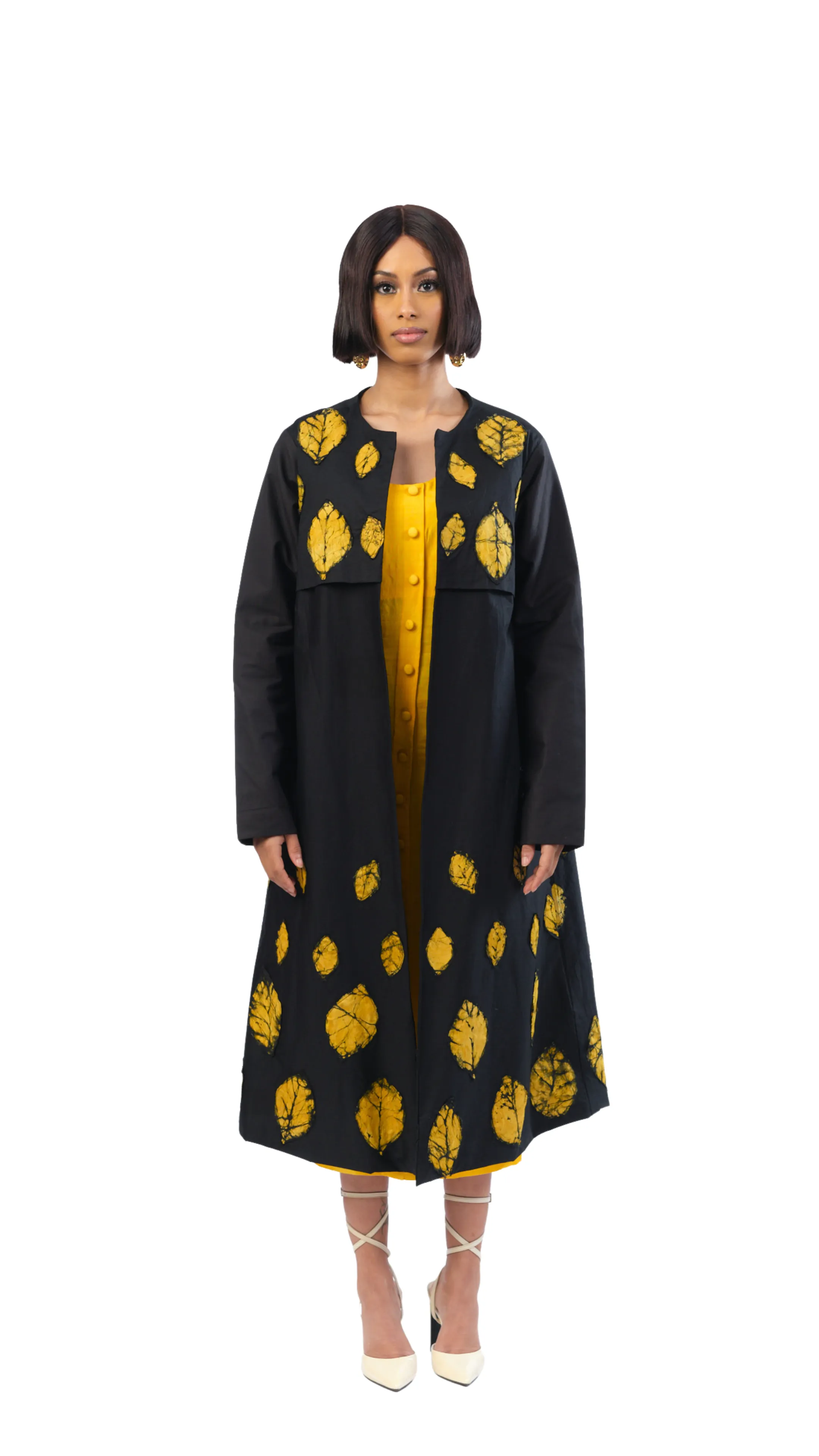 Hera Long Sleeve Jacket - Black/Yellow