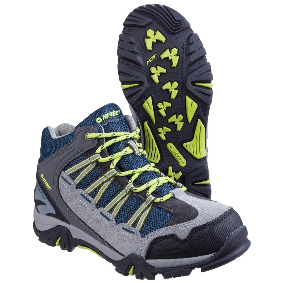 Hi-Tec Forza Mid Waterproof Boot Cool Grey/Majolica/Limoncello