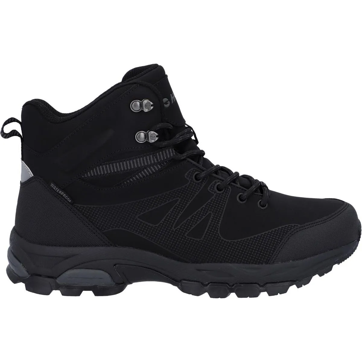 Hi-Tec Jackdaw Mid Waterproof Boot Black/Carbon Grey