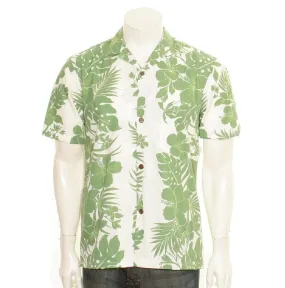 Hibiscus Palm Panel Aloha Shirt