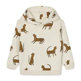 HILDUR HOODIE - Leopard Sandy