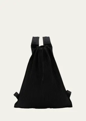 Homme Plisse Issey Miyake Men's Pleated Drawstring Backpack