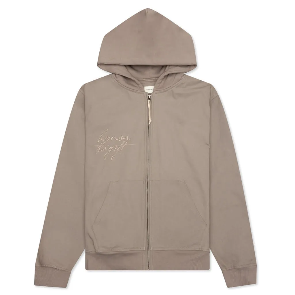 Honor The Gift Full Zip Truth Hoodie - Grey