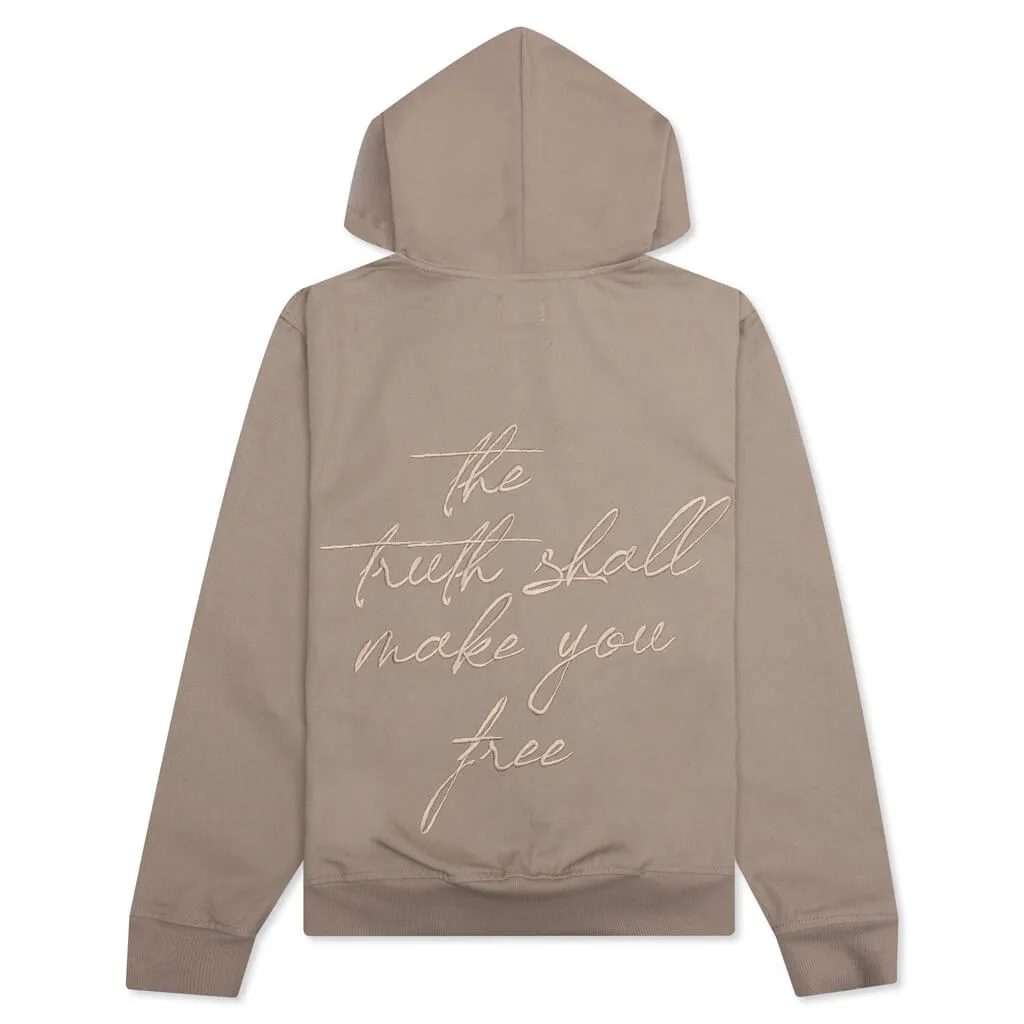 Honor The Gift Full Zip Truth Hoodie - Grey