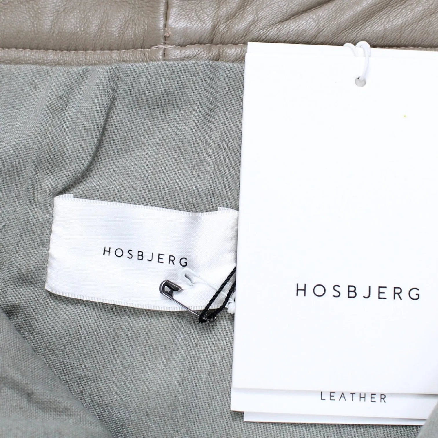 Hosbjerg Camel Ollie Leather Skirt