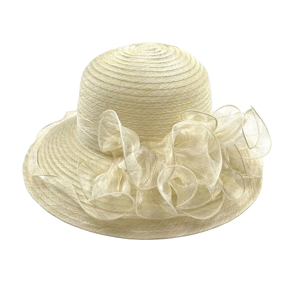 iLLASPARKZ Flower Organza Dressy Hat