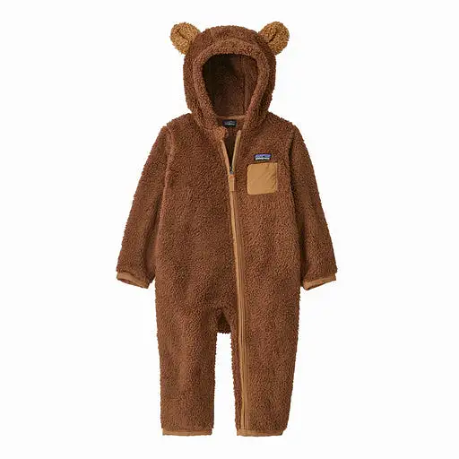 Infant's Patagonia | Baby Furry Friends Bunting | Moose Brown