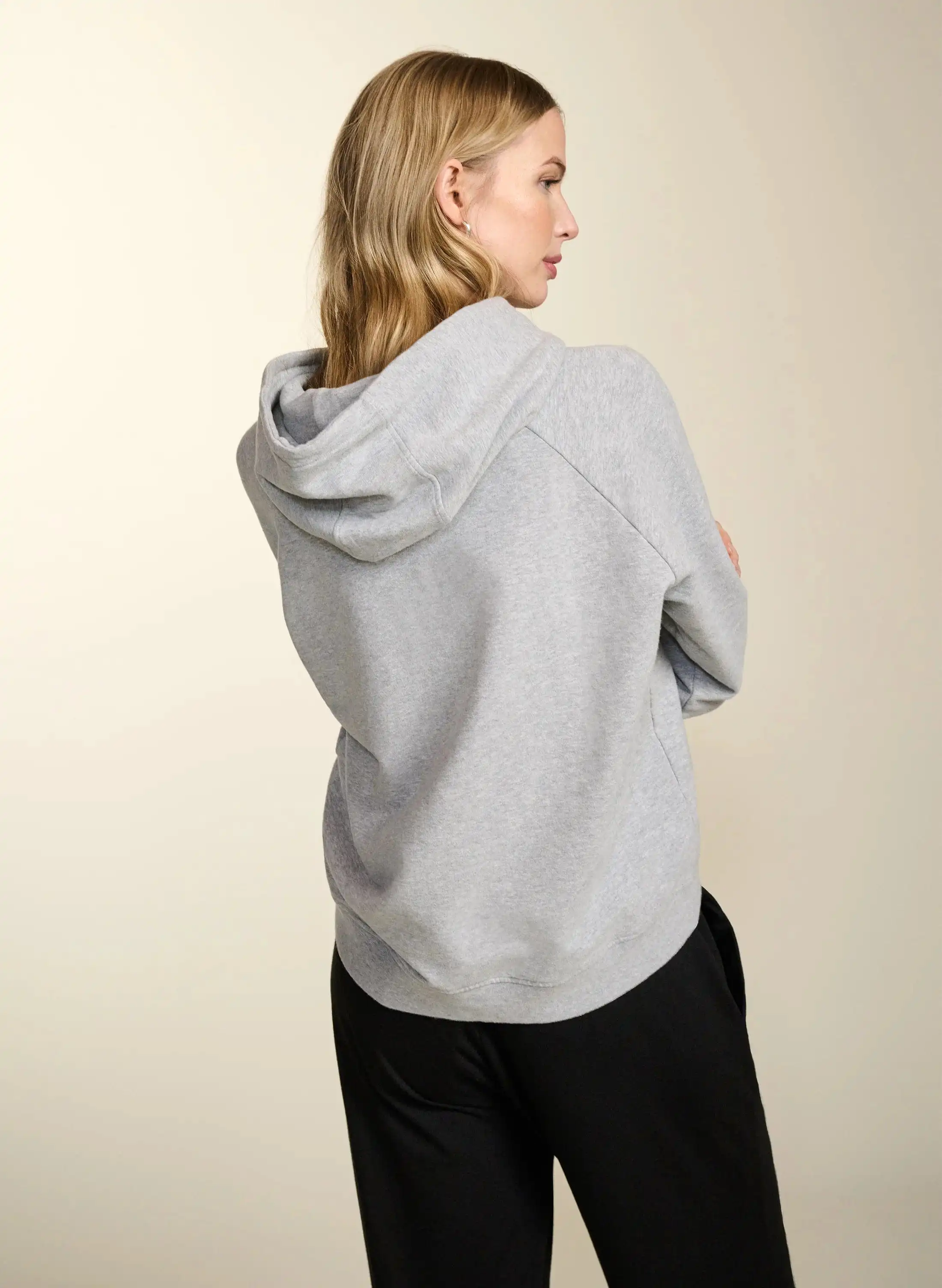 Jules Organic Cotton Hoodie | Light Grey Marl