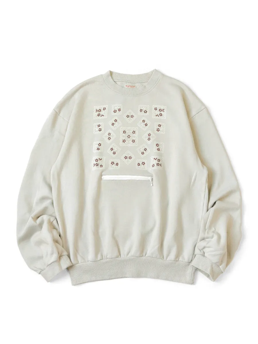 Kapital 30/-Fleece COOKIE pocket crew sweatshirt (COOKIE UNIVERSEpt) sweater