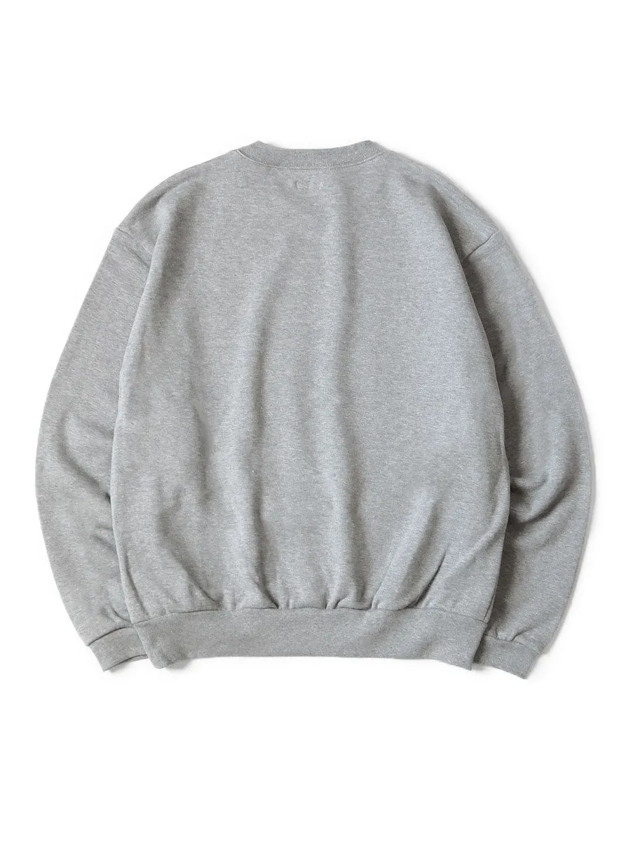 Kapital 30/- Reverse Fabric Crew Sweater LUCKY BATTERY BIRD pt)