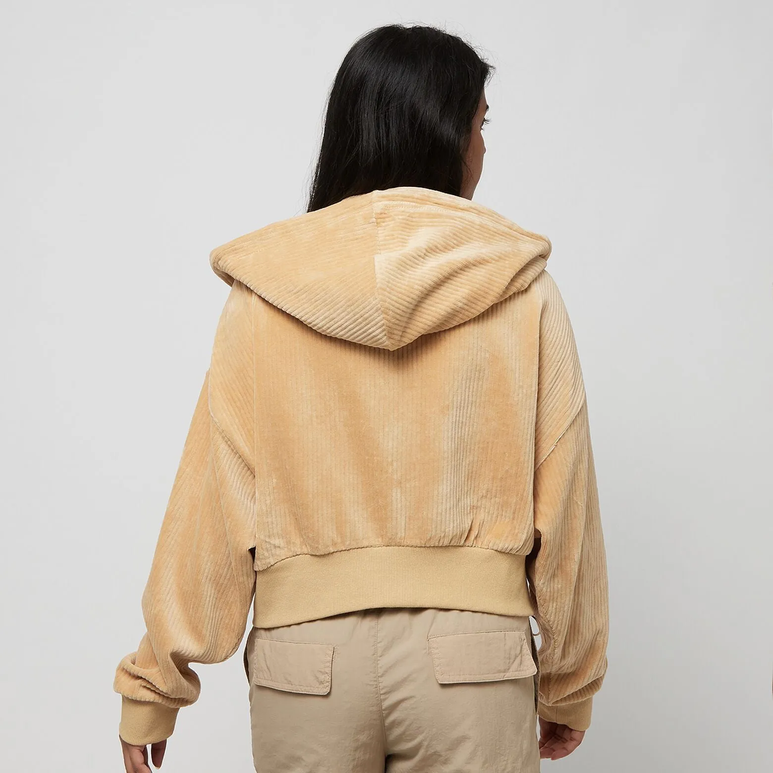 Karl Kani Chest Signature Corduroy Zip Hoodie (Woman)