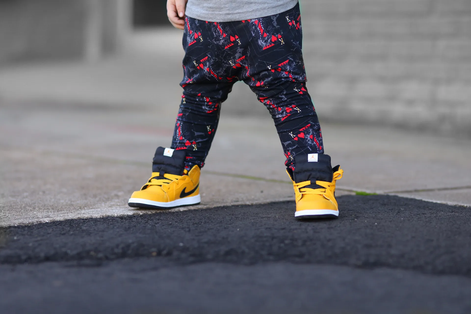 King of Hearts Harem Pants - LJ Kids Collab - RTS