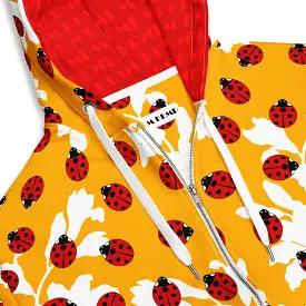 Ladybugs on Saffron Unisex zip hoodie