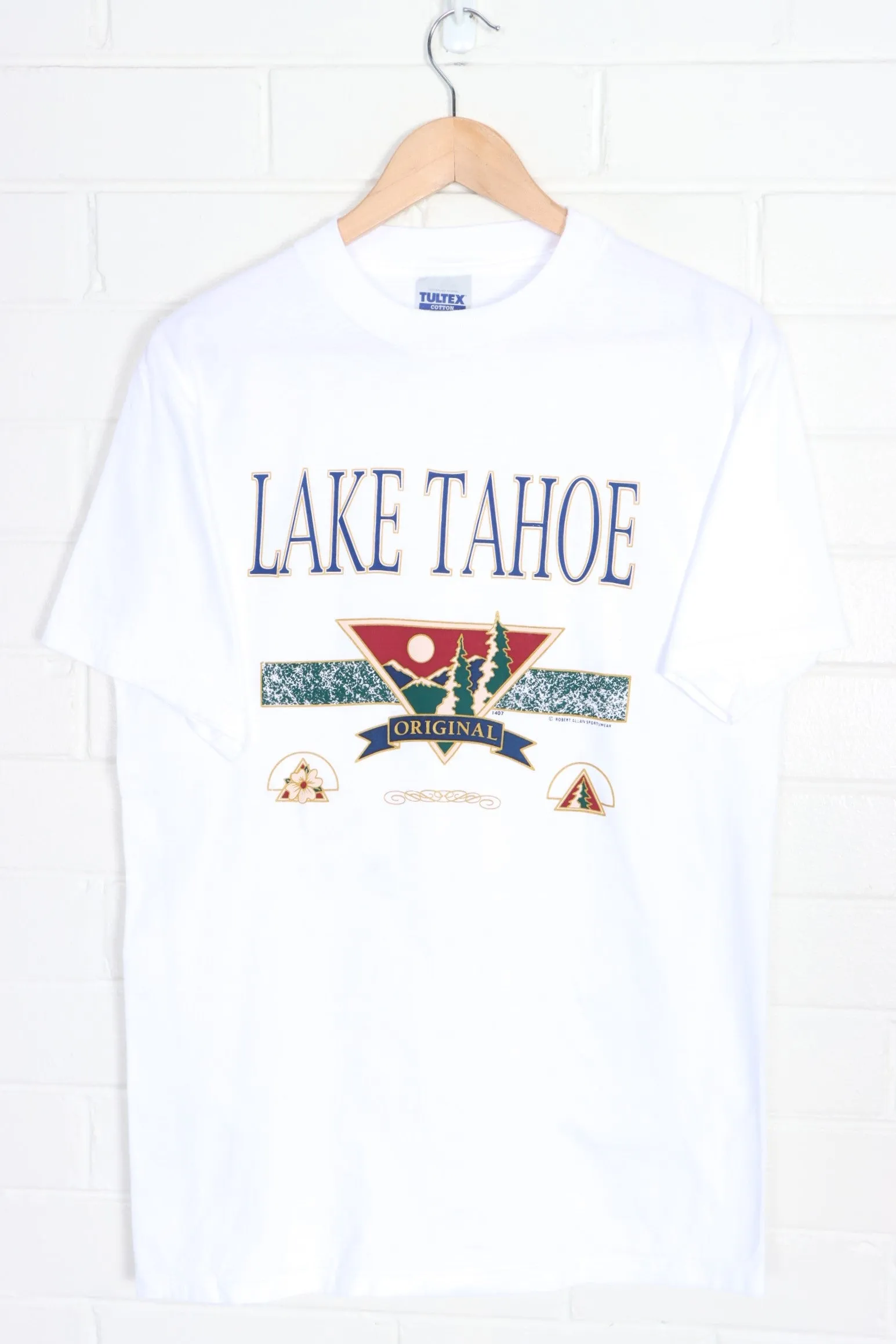 Lake Tahoe White Single Stitch T-Shirt (S)