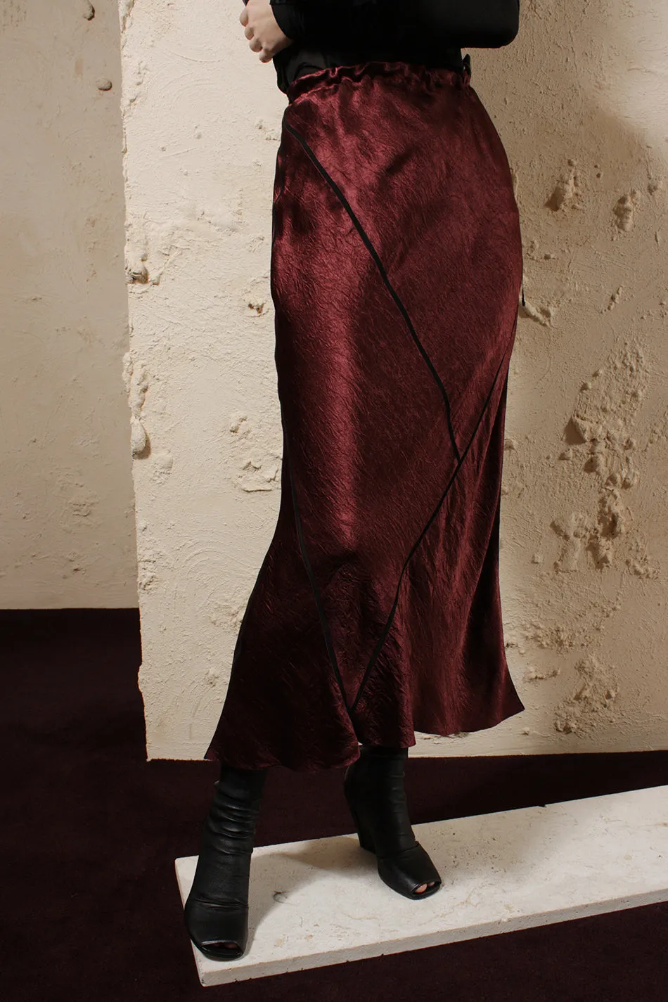 Lambeth Burgundy Skirt