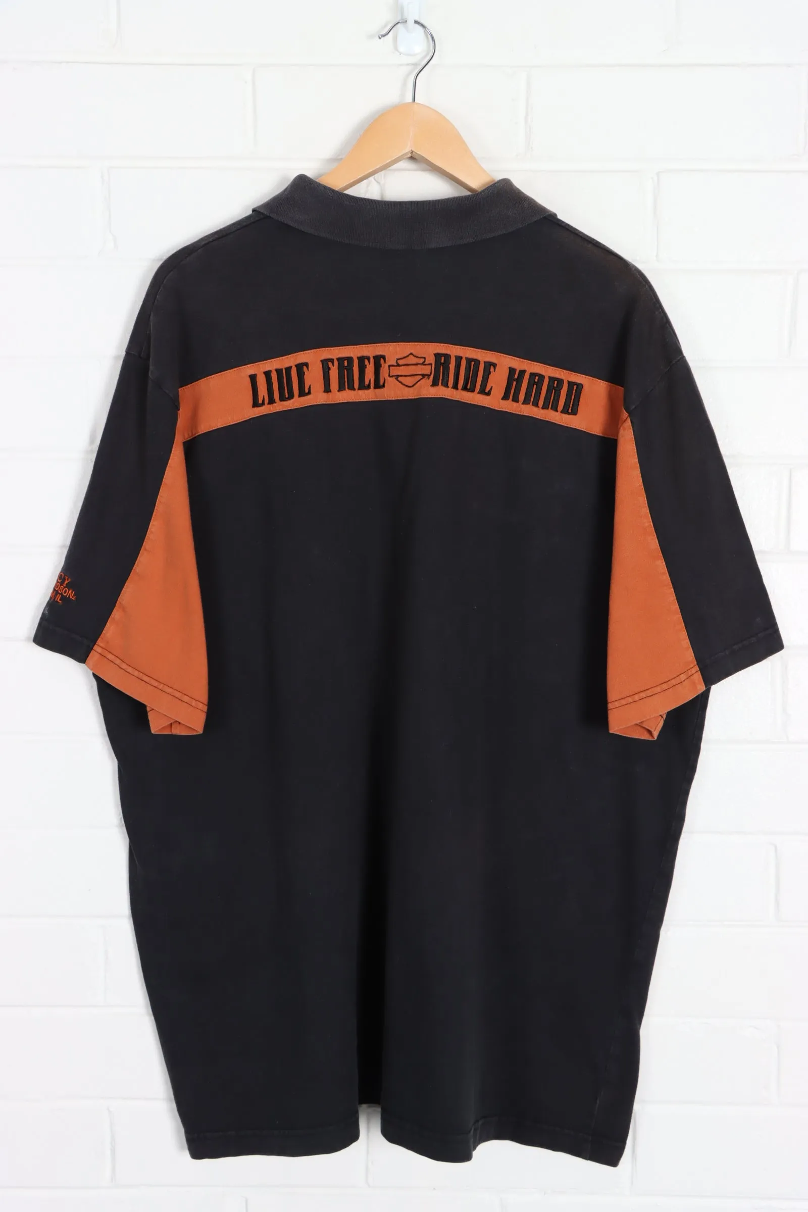 Legacy HARLEY DAVIDSON Live Free Ride Hard Polo Shirt (XXL)