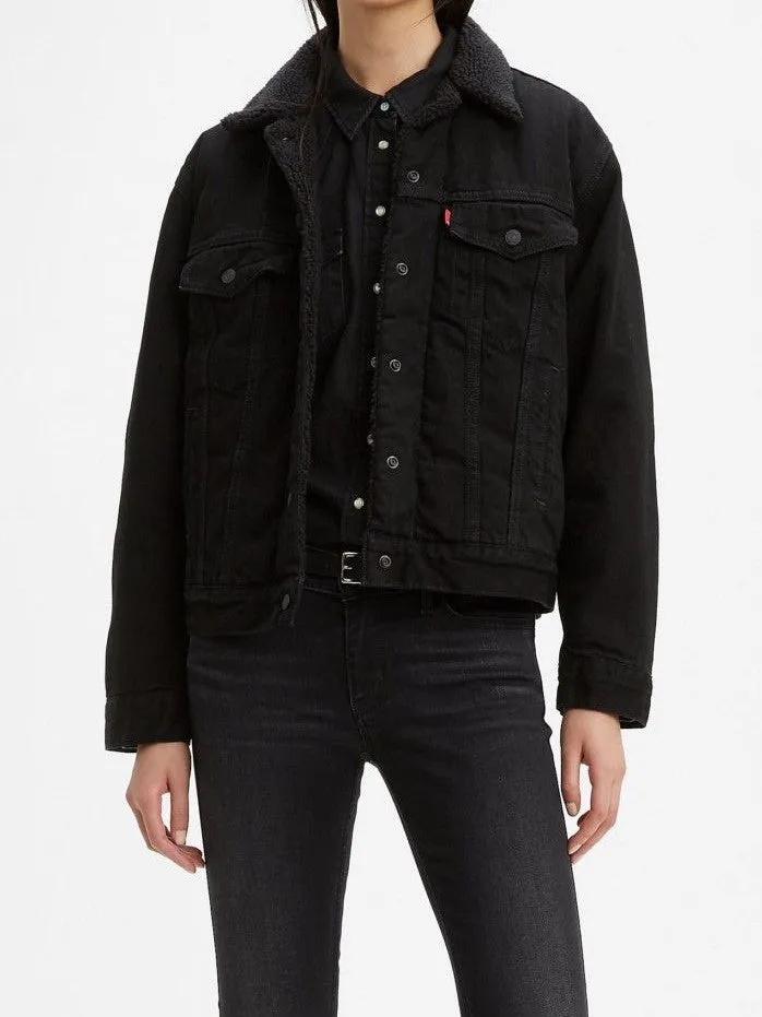 LEVI'S Ex-Bf Sherpa Trucker Jacket